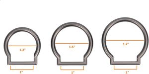TACNEX Anneau en D métallique à diamètre intérieur pour lampe torche tactique à piles D/C, support de transport, accessoires de bricolage et de quincaillerie - Product Image 3