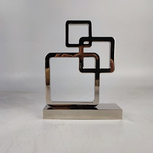 Cadre en métal argenté de petite taille en aluminium et fer pour la décoration de <span class=keywords><strong>salon</strong></span>, arts métalliques pour chambre d'amis, vente en gros d'usine - Product Image 6