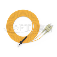 Cordon de raccordement fibre optique MTRJ 3m Duplex G652D OM1 OM2 OM3 OM4 vers LC SC FC ST 1.8mm