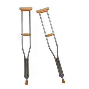 Adult Underarm Crutches Disabled Elbow Crutches Adjustable Height Lightweight Aluminum Aluminum Alloy Light Weight Canes Cane