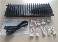 Pengisi Daya USB 20 Port 200W yang Dipasang di Dinding, Pengisian Cepat untuk Ponsel, SPBU, Studio - Mendukung Tipe Listrik 220V/110V