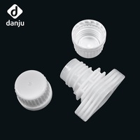 Bouchon en plastique avec bec verseur 16 mm pour liquides, produits chimiques, sachets de recharge, emballages souples et lignes de produits multiples