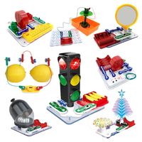 Nuevo Kit de Experimentos con Bloques de Construcción Eléctricos, Juego Educativo STEM, Juguetes de Circuitos Electrónicos para Niños