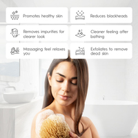 Épurateur de bouffées écologiques pour le bain et la douche Éponges de mer en luffa douces et naturelles durables