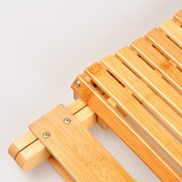 Banc pliant en bambou écologique et peu encombrant pour salle de bain et salon – Mobilier de maison