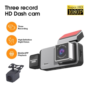 360 độ toàn cảnh Xe DVR <span class=keywords><strong>3</strong></span>-inch màn hình <span class=keywords><strong>3</strong></span> kênh FHD 1080P IPS Video Recorder <span class=keywords><strong>3</strong></span> chia màn hình hiển thị Dash Cam tầm nhìn ban đêm - Product Image 6