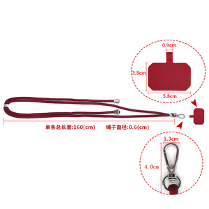 Lanière ajustable pour téléphone portable, pendentif mousqueton avec carte pour téléphone portable <span class=keywords><strong>iPhone</strong></span> Samsung - Product Image 6