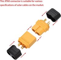 Connecteurs XT60 Mâle-Femelle, Prises d'alimentation à gaine pour Batteries RC et Électronique Solaire – En Stock