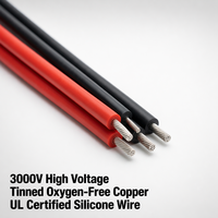 Fil de silicone UL3239 20AWG 0,5 mm² 3000V, câble de signal haute tension flexible en cuivre étamé OFC pour équipement d'imagerie endoscopique médicale