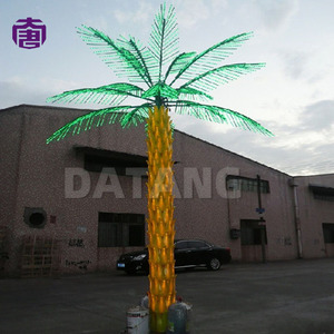 ไฟต้นมะพร้าว LED สำหรับทุกสภาพอากาศ โคมไฟสไตล์ทรอปิคอล สำหรับตกแต่งสวน ทางเดินริมชายหาด คาเฟ่ริมทะเล มีจำหน่าย - Product Image 2