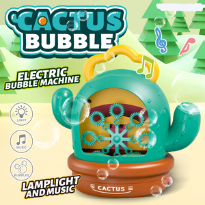 Máquina de Burbujas Automática de la Marca KSF, Modelo Cactus 2026, a la Moda, Antiderrames, con Luces LED, para el Verano y Actividades al Aire Libre - Product Image 2