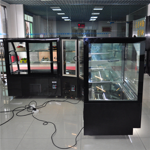 Vitrina de vidrio para nevera, expositor de pastel refrigerado curvo profesional - Product Image 3