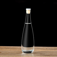 Accepter logo de personnalisation prix de gros fruits bouteille de vin multi taille boisson bouteille en verre transparent