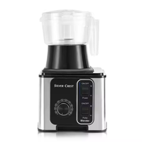Blender-presse-agrumes électrique combiné, qualité commerciale, grande capacité, pour comptoir, fabrication de smoothies, 5+ vitesses, acier inoxydable