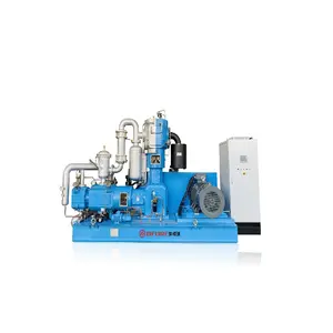 Chinese manufacture Energy saving 3 cylinder 3 stage compression high pressure SILENT OIL-FREE AIR COMPRESSOR