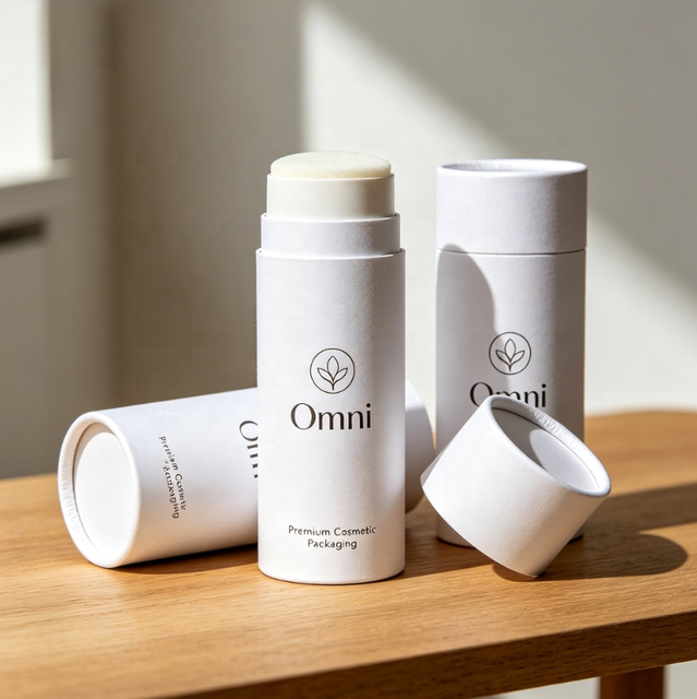 Innovative Eco Friendly Luxury Cardboard Lipstick Lip Balm Tube Container Packaging