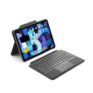 QWERTY sarung Keyboard, alas sentuh nirkabel Keyboard untuk iPad Air 4 109 11 inci