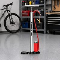 Pompe à air pour vélo à haut volume 160 PSI, avec embout universel, pour gonflage rapide et rapide des pneus de 50 mm.