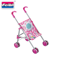 Fei Li Toys Poussette 3 en 1 pour poupées avec chaise haute et ensemble de poupées pour filles, ensemble de poussette pour poupées