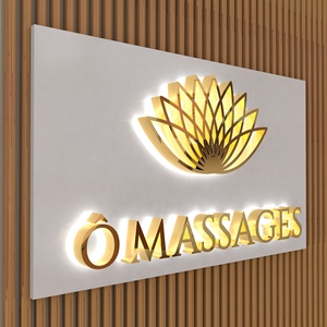 LC ký 3D thư tùy chỉnh Acrylic pha lê chữ Backlit dấu hiệu quảng cáo ngoài trời Logo doanh nghiệp - Product Image 1