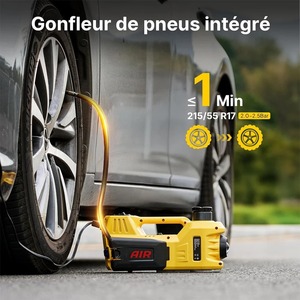 Gato hidráulico eléctrico tipo tijera Taskstar 5T con inflador <span class=keywords><strong>de</strong></span> neumáticos <span class=keywords><strong>de</strong></span> 12V y luz LED para SUV, camionetas y sedanes - Product Image 6