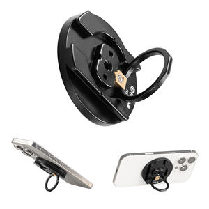 Fanaue MS-03 마그네틱 스마트폰 링 스탠드, 핑거 그립 데스크탑 스탠드 및 삼각대 어댑터 기능이 있는 다기능 맥세이프 호환 마운트 - Product Image 1