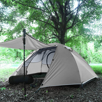 Tente de camping gonflable portable WOQI, très vendue, avec structure en toile, trois chambres et un salon, idéale pour le camping