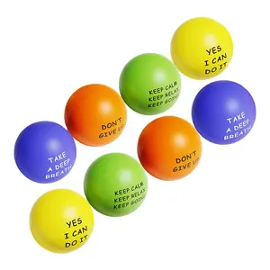 流行抗压球玩具定制挤压pu球opp袋毛绒玩具儿童男女通用PU泡沫，pu囊球Unisexe 20g