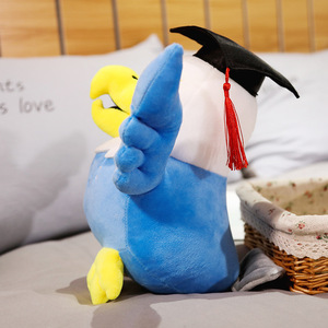 Peluche d'aigle docteur, poupée d'aigle de graduation, poupée de graduation OEM ODM, poupée en tissu avec chapeau de docteur, cadeau de graduation - Product Image 3