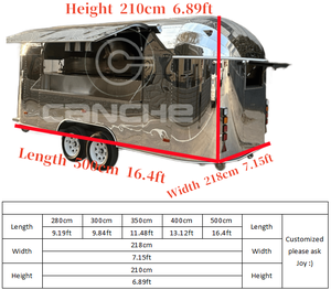 รถเทรลเลอร์ขายดีรถเทรลเลอร์อาหารเคลื่อนที่บนถนนมือถือได้มีอุปกรณ์ครบครัน - Product Image 5
