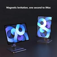 Support de bureau flexible en alliage d'aluminium pour iPad, téléphone portable et tablette, rotation à 360 degrés, support magnétique suspendu
