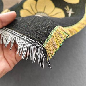 Bán buôn tùy chỉnh dệt Jacquard cắm trại chăn Mỹ pha trộn chăn tấm thảm dệt sofa Bìa couch Boho chăn ném - Product Image 2