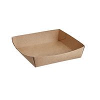 Barquettes en papier kraft personnalisées pour cadeaux, grandes barquettes jetables brunes en forme de bateau avec doublure en papier sulfurisé pour la restauration en gros