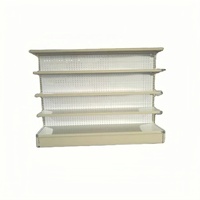 Étagères de supermarché en acier métallique JIAYUAN, finition peinture poudrée, usage léger, 400x900x2000mm, 5 étagères perforées