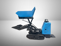 Mini-dumper sur chenilles auto-chargeur 4x4 certifié EPA, dumper hydraulique sur chenilles pour travaux de construction et de jardinage