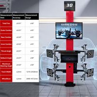 Aligneur de roues 3D à écran unique pour voiture, ensemble complet de machine d'alignement de roues 3D avec cibles et plaques tournantes pour atelier de réparation automobile