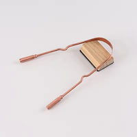 Racloir à langue en cuivre Racloir à langue en forme de U Nettoyant pour revêtement de langue pour éliminer les odeurs de mauvaise haleine Outil de nettoyage de la bouche