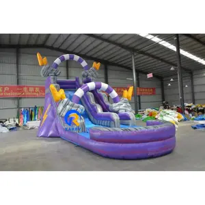 Outside purple inflatable bounce house rental inflatable floating water slide inflatable water slide for fun