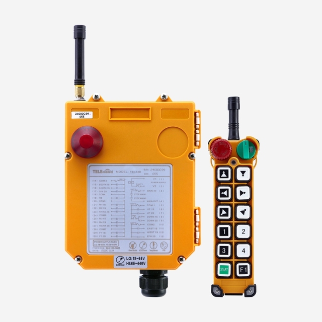 TELEcontro F24-12D Push 12 Buttons CE FCC Industrial Universal Wireless Remote Control