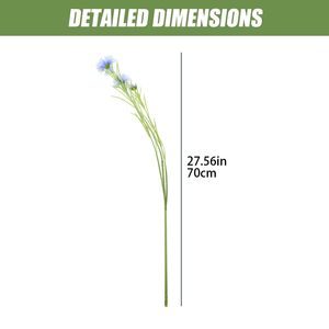 1 pièce de tiges de <span class=keywords><strong>bleuet</strong></span> artificielles de 70 cm, bouquets de fleurs en soie de chrysanthème, fausses fleurs pour vase, bouquet, décoration de mariage, maison, fête - Product Image 2