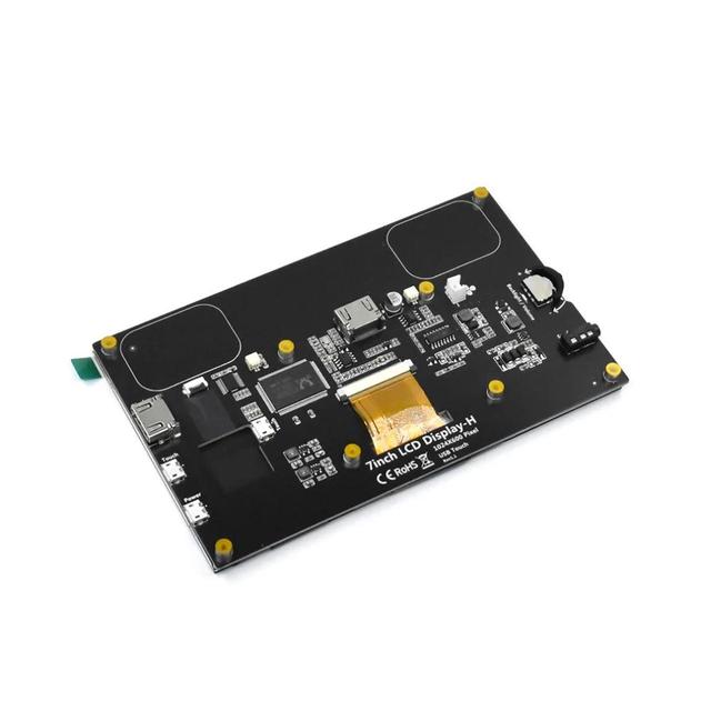 7 Inch Raspberry Pi 4 Model B Touch Screen 1024x600 IPS Capacitive LCD with Speaker for Raspberry Pi 3B+/3B/Nvidia Jetson
