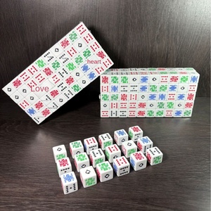 En Stock, Nuevo Dado Acrílico Cuadrado de 16mm, Blanco, en Ángulo Recto, con Temática de Póker, <span class=keywords><strong>para</strong></span> Bares, KTV y Diversión - Product Image 4