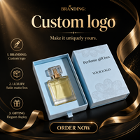 Kotak Hadiah Parfum Mewah Kemasan Laci Karton Kaku Berlapis Beludru Satin Kotak Logo Kustom untuk Parfum Kosmetik