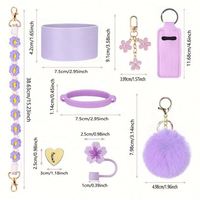 Lot de 12 accessoires en silicone écologiques pour bouteilles, kit de breloques multicolores pour gobelets de 40 oz
