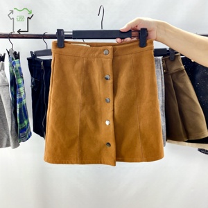 YiJiaYi gonna di lana di seconda mano <span class=keywords><strong>sottile</strong></span> Versatile lungo lungo passo gonne corte per donna estate articoli di moda gonna usata - Product Image 1