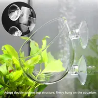 Décorations d'aquarium, pot à plantes en acrylique, pot à plantes aquatiques avec support à ventouse, cylindre de plantation, accessoires d'aquarium