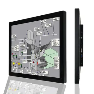 Maatwerk 19 Inch 600Nits Hoge Helderheid Touchscreen Monitor Machine Met Led Frames Led Paneel Lcd Industriële Monitor