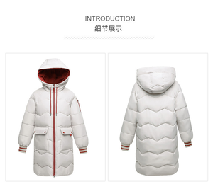 معطف نسائي بمقاسات من S إلى 4XL، معطف شتوي متوسط الطول بقصة واسعة، جاكيت سميك بتصميم عصري بغطاء للرأس - Product Image 4