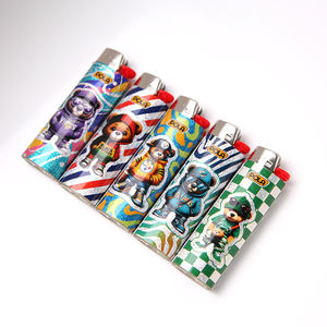 Encendedor de Cigarrillos de Butano de Plástico Clásico con Diseño Gráfico Personalizado, Tamaño J, Llama Suave Ajustable, CE/UKCA/CPSC/CR, Nuevo 2026 - Product Image 4