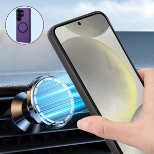 Funda Magnética para Teléfono Denior de Cuero PU con Textura de Litchi, Compatible con Carga Inalámbrica para Samsung S26 S25 S24 S23 Serie ZFold7 - Product Image 2